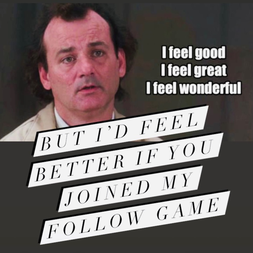 Come play my What About Bob follow game ♥️♥️♥️